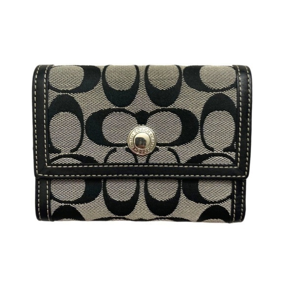 Coach vintage y2k signature wallet gray black